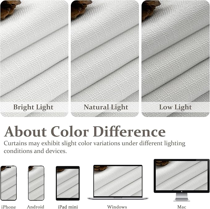 PleatedDrapes 100% Blackout Pure White Curtains 78 Inches Long 2 Panel Set for Nursery, Memory Shape Pinch Pleat Double Layer Thick Linen Blend Modern Window Drapes Thermal Kids Room Darkening Curtain