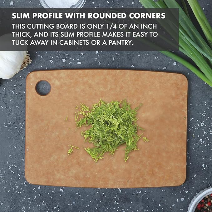 Dexas Natural Fiber Dishwasher Safe Composite Cutting Board, 14.3" x 11.2"