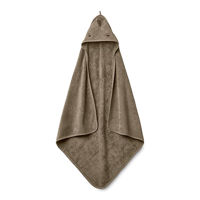 Hooded Baby Towel – 100% Organic Cotton Baby Bath Towels – Baby Boy Newborn Essentials - Super-Soft and Absorbent. (Dino - Green Moss)
