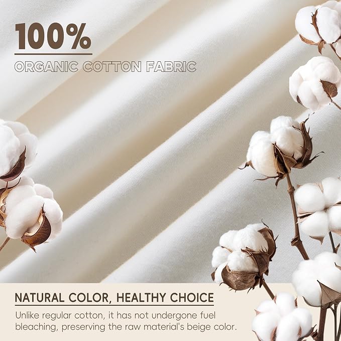 puredown® Goose Feather Down Fiber Comforter King Size - 100% Organic Cotton Cover All Season Duvet Insert, Breathable Fluffy Warmth Hotel Luxury Bedding Comforter (104"x90")