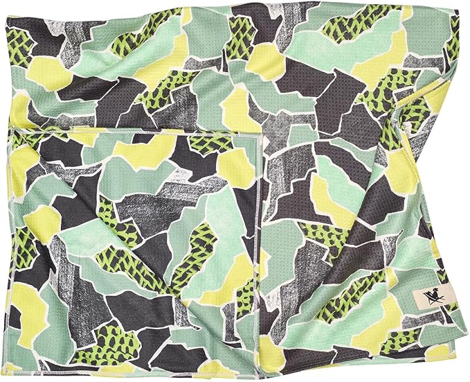 Dock & Bay Pet Towel - Super Absorbent & Quick Drying Dog Towels with Bag - 100% Recycled - Undercover Walkies, Medium (90x50cm, 35x19)
