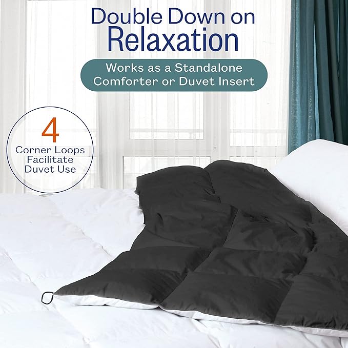 Full/Queen Duvet Insert, Down Alternative Comforter, All-Season, Ultra Soft Microfiber, Corner Tabs, Machine Washable, 89"x89"