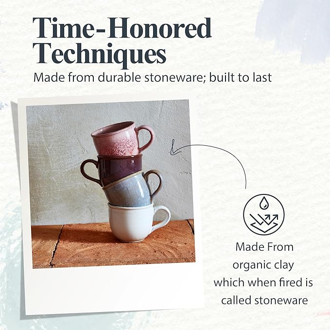 Portmeirion Minerals Mug Aquamarine | 12oz Ceramic Mug made from Stoneware | Dishwasher, Microwave, Freezer, and Oven Safe | Perfect for Tea, Expresso, Latte | For Kitchen or Cafe