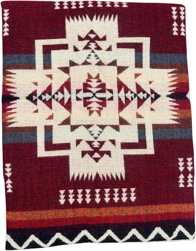 Alpaca Wool Blanket – Warm, Thick, Ultra Soft, Throw 78 x 47, Reversible 2-in-1, Hypoallergenic, Non-Itchy, Washable – Great for Couch, Camping, Travel, Picnics & Cozy Home Comfort,(Red, Throw)