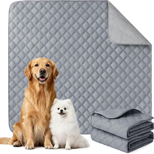 Eterish Reusable Washable Pee Pads for Dogs Extra Large 72'' x 72'' 1 Pack, Absorbent Pet Puppy Dog Training Pads Non-Slip, Waterproof Whelping Potty Pads for Dogs Leak-Proof