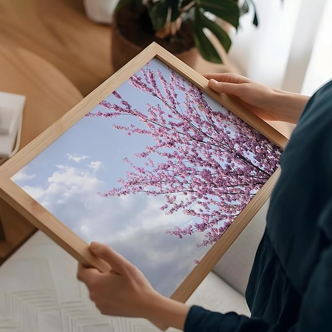 Monem Art Cherry Blossom Spring Sky Photography Print - Floral Nature Art Poster - Wall Decor for Living Room, Bedroom or Office - 24x32 Unframed Wall Art by Mareike Bohmer