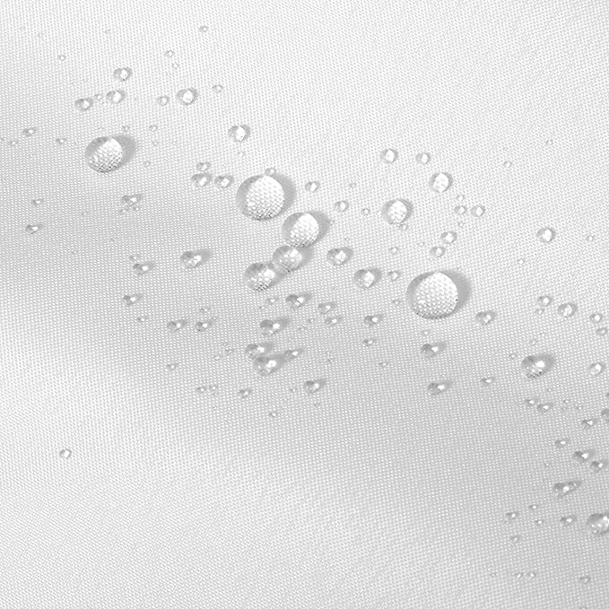ALYVIA SPRING Waterproof Fabric Shower Curtain Liner with 3 Magnets - Soft & Light-Weight, Hotel Quality & Machine Washable - Standard Size 70x72, White