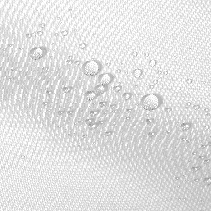 ALYVIA SPRING Long Fabric Shower Curtain Liner Waterproof - 72" x 80", Soft & Lightweight Long Shower Curtain with Magnets, Machine Washable - 72x80, White