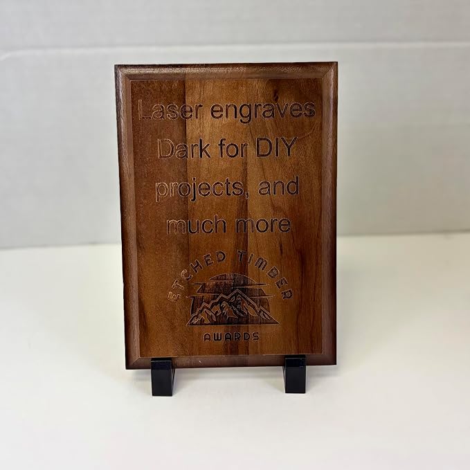 Genuine Walnut Blank Plaques – Award & DIY Engraving Boards | 100% Solid Wood, Multiple Sizes, Cove-Edge, Laser Engravable & Wall Mount Ready (12x18 inch)
