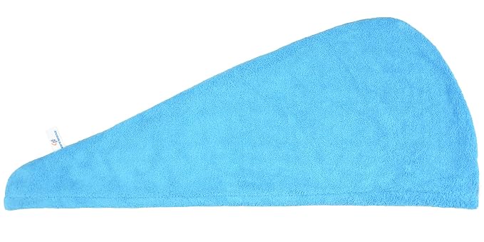 HOPESHINE Women's Soft Shower Hair Towel Twist Hair Turban Wrap Drying Cap Great Gift for Women (Blue 3-Pack)