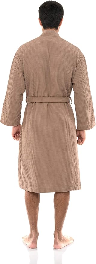 TowelSelections Mens Robe Waffle Spa Bathrobe Soft Shower Bath Robe for Men