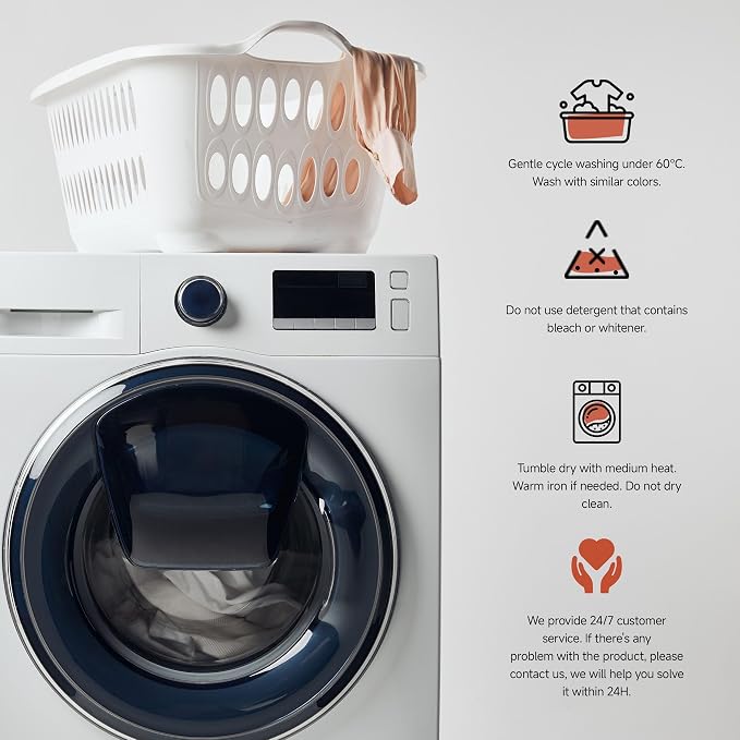 Simple&Opulence French Linen Duvet Cover Set 104"x 98"- 3 Pieces (1 Comforter Cover,2 Pillowcases)-Natural Flax Cotton Blend-Solid Color Breathable Farmhouse Bedding-Off White,California King