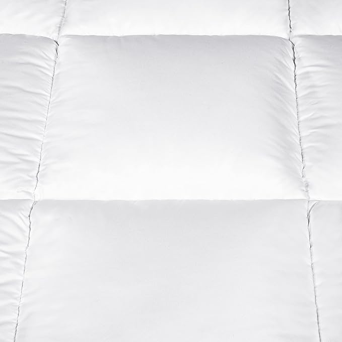 Serta Down Illusion Extra Warmth Hypoallergenic Down Alternative Comforter with Corner Loops, Full/Queen, White
