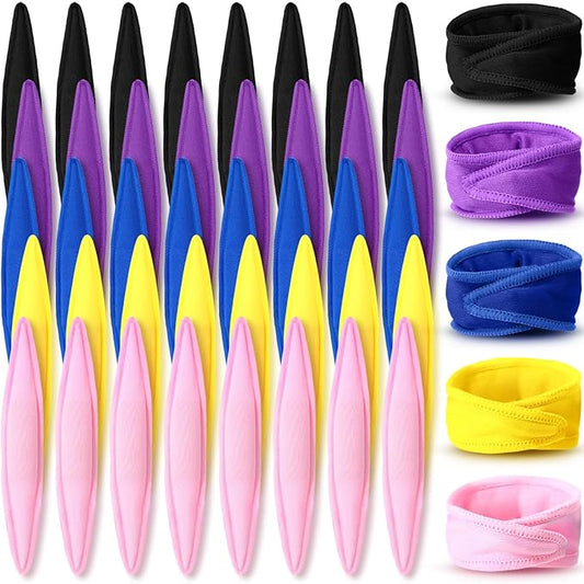 Bememo 40 Pieces Soft Curlers Hair Rollers Overnight Heatless Pillow Rollers for Hair Satin Sponge Curlers to Sleep in No Heat for Long Short Styling Tools(Solid Color)