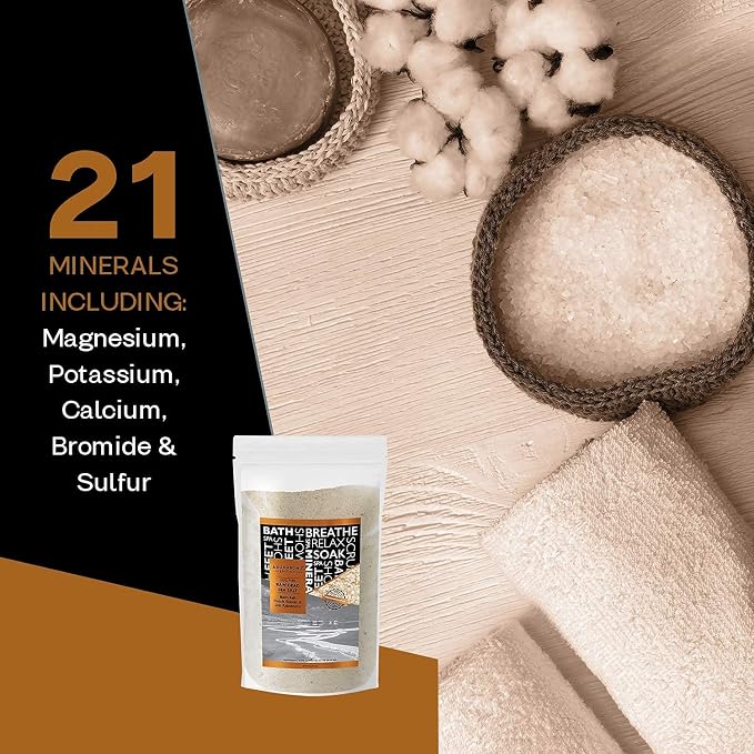 Aromasong Dead Sea Relaxation Bundle: 5 lbs Raw Dead Sea Salt + 3 lbs Magnesium Flakes for Bath Soaks and Skin Care