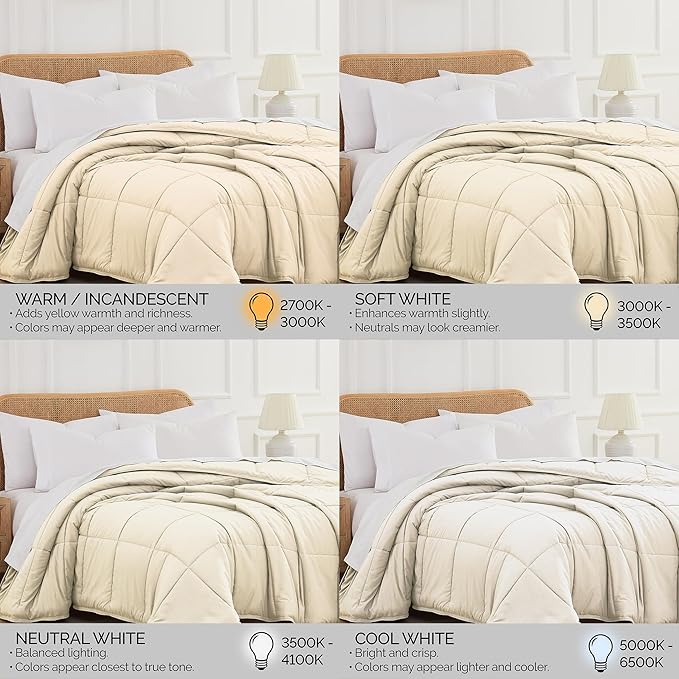 Southshore Fine Living, Inc. Oversized King Comforter Only for Guest Room, Pet Hair Resistant Bedding Comforters, Down Alternative Comforters, Hotel Quality Cream Comforter King for Vacation Homes