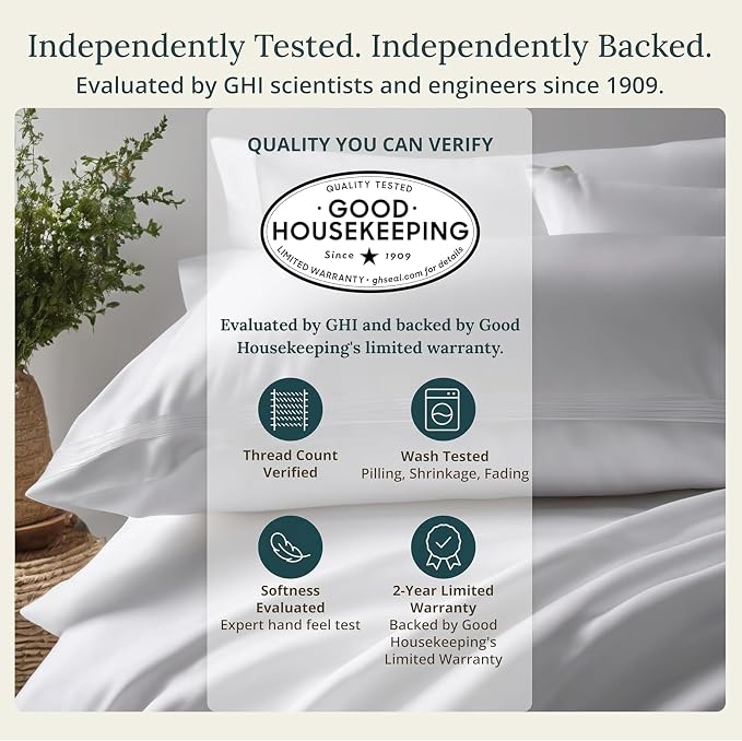 California Design Den Twin Size Sheets Set - Soft 100% Organic Cotton Sheets with Deep Pockets, Crisp Percale, Breathable and Durable Bedding Set - Blue Hydrangea