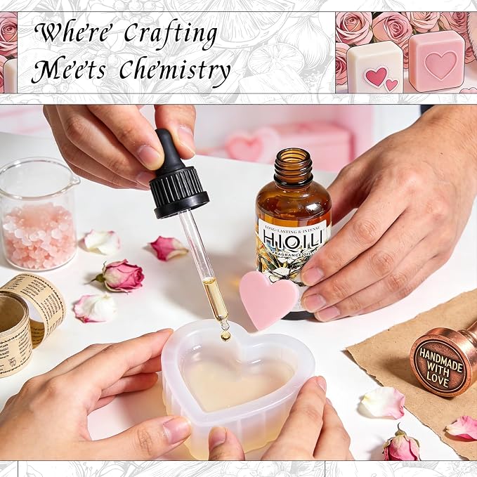 HIQILI Rose Fragrance Oil for Perfume Making, DIY Skin Product - 5.07 Fl Oz | Long-Lasting Scent, Suitable for Candle, Soap Making, Essential Oil for Diffuser, Aromatherapy, Add to Home Cleaning Spray
