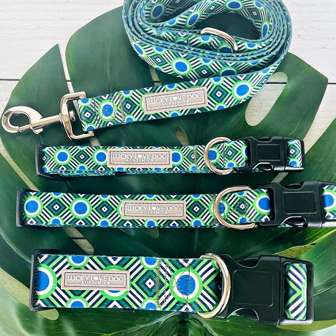 Lucky Love Dog - Adjustable Dog Collar with Easy Click Buckle for Small Dogs, Durable, & Comfortable for Male & Female Dogs, Pet Collar for Puppies & Adult Dogs - Leo, Small
