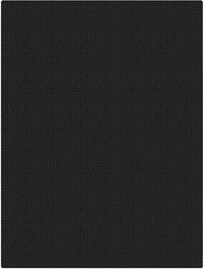 EARTHALL Woven Area Rug 3x4 Ft Washable Rugs for Entryway Braided Non Slip Rubber Backed Throw Rugs Door Mat Indoor Outdoor Entrance Cotton Carpet for Kitchen Foyer Front Door, Black/Grey