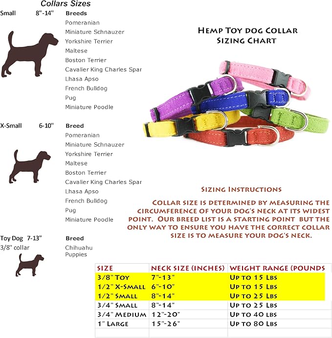 Toy Dog Collars (Avocado)