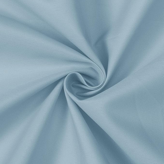 N&Y HOME Fabric Shower Curtain or Liner - Light Blue Shower Curtain for Bathroom with Hotel Quality, Machine Washable - Blue Fog, 72x72