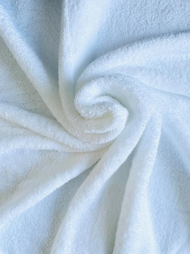 Purely Organic Bliss 100% Organic Cotton Bath Towel (White, 2)
