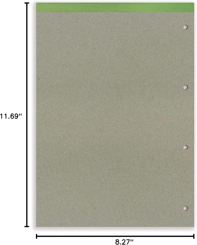Silvine Everyday Refill Pad Recycled Wirebound Ruled Margin 160pp 70gsm A4 Ref RE4FM [Pack of 6]