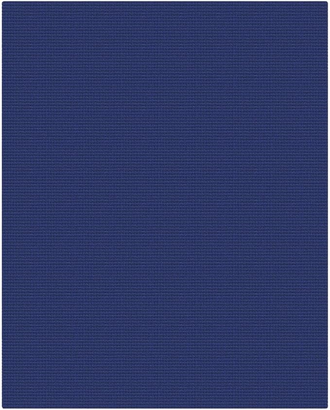 EARTHALL Woven Area Rug 4x5 Ft Washable Rugs for Entryway Non Slip Braided Throw Rugs Bedroom Carpet Cotton Entry Rug Cotton Floor Carpets for Bedroom Dining Room Living Room, Royal Blue/Navy