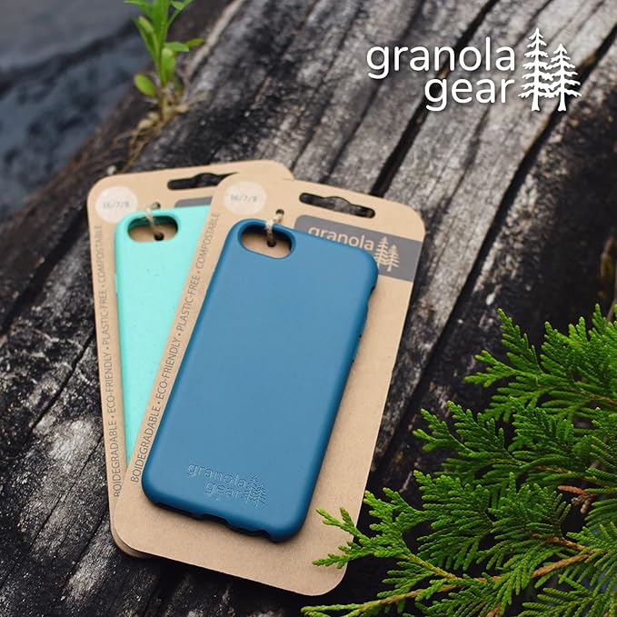 Eco by GranolaGear - Eco-Friendly Phone Case for iPhone 6/6s/7/8/SE - Biodegradable, Compostable, Plastic-Free, Made from Plants - Pink Sands