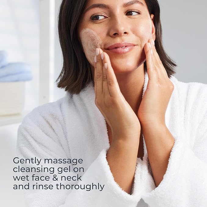 Eucerin Face Gentle Cleansing Hydrating Cleansing Gel,Daily Face Wash and Makeup Remover with Hyaluronic Acid,13.5 Fl Oz Bottle,(Pack of 2)