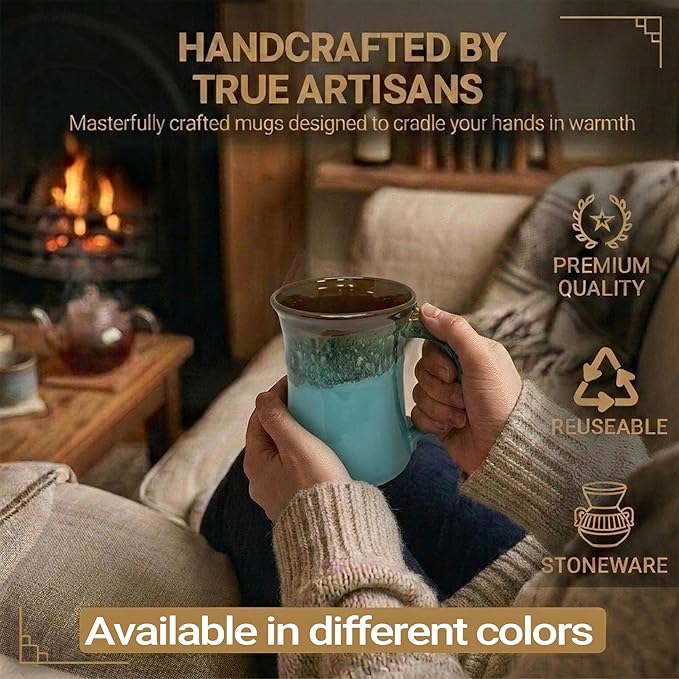 Clay in Motion Large Mug (Ocean Tide)