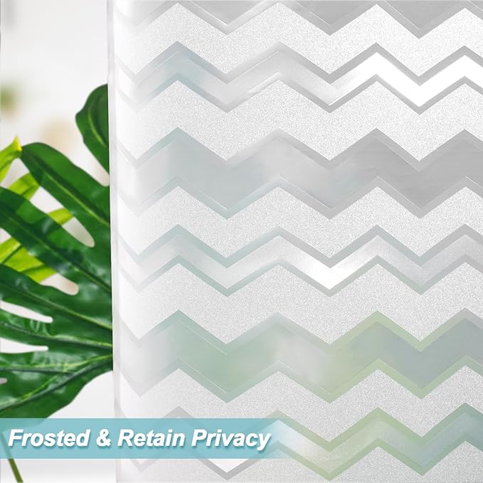 Seenus Waterproof Translucent Shower Curtain Liner with 3 Large Magnets, Bpa-Free PEVA Plastic Shower Liner Semi-Transparent, 72 x 72 Inch Bathroom Frosted Striped Vinyl Shower Curtain for Privacy