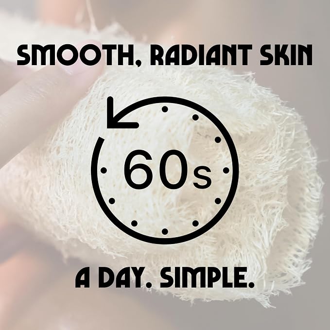 Birdee 100% Plant-Based Loofah Body Wash Sponge - Natural Luffa for Exfoliating and Radiant Skin, Hand-crafted in Vietnam, Pack of 4