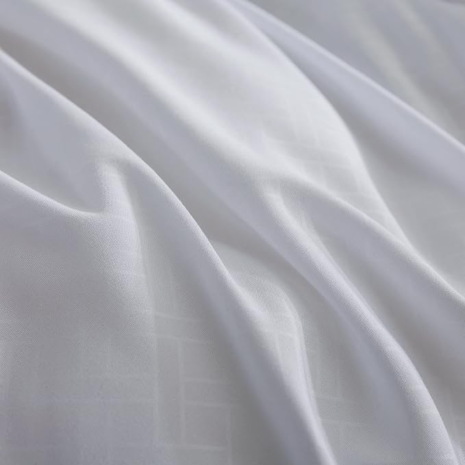 Feather and Loom European Gusset All Season Down Alternative Comforter - 1.5-inch Gusset for Extra Loft, Easy Care Microfiber Cover, Hypoallergenic Fiber Fill - Color: Gray | Size: King