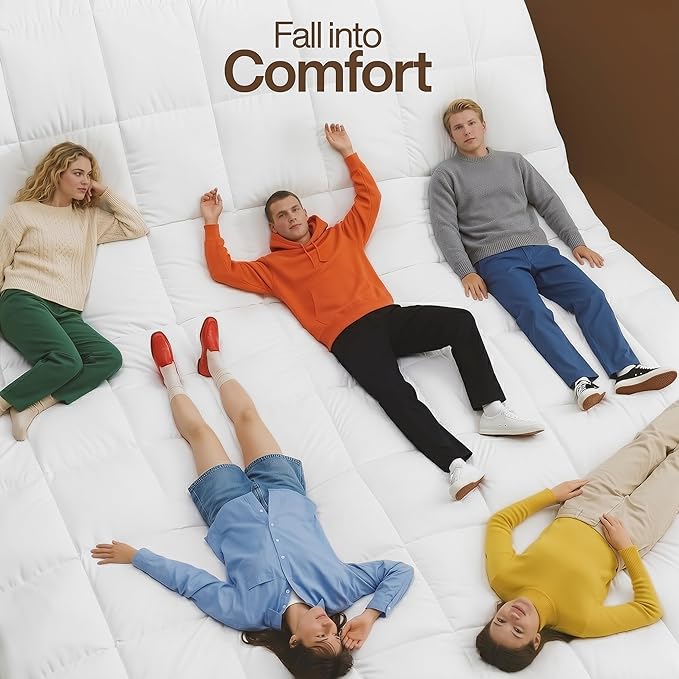 Utopia Bedding Comforter Duvet Insert, Quilted Comforter with Corner Tabs, Box Stitched Down Alternative Comforters Queen Size (White, Pack of 2)