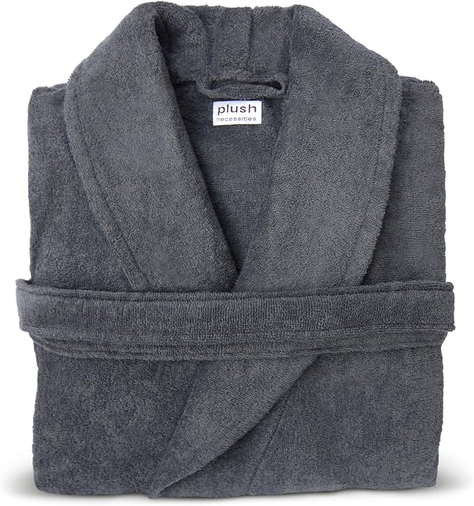 Plush Necessities 100% GOTS Certified Organic Cotton Terry Bathrobe