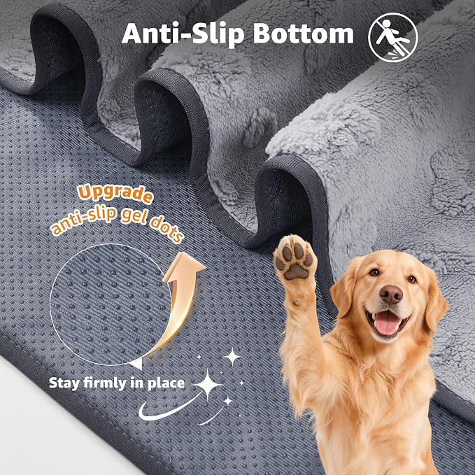 LOOBANI Washable Puppy Pads 36"x24",2 Packs Fast Absorbent Washable Pee Pads for Dogs, Non-Slip & Waterproof Pet Whelping Pads, Reusable Dog Mat for Floor Crate, Bed, Incontinence, Housebreak