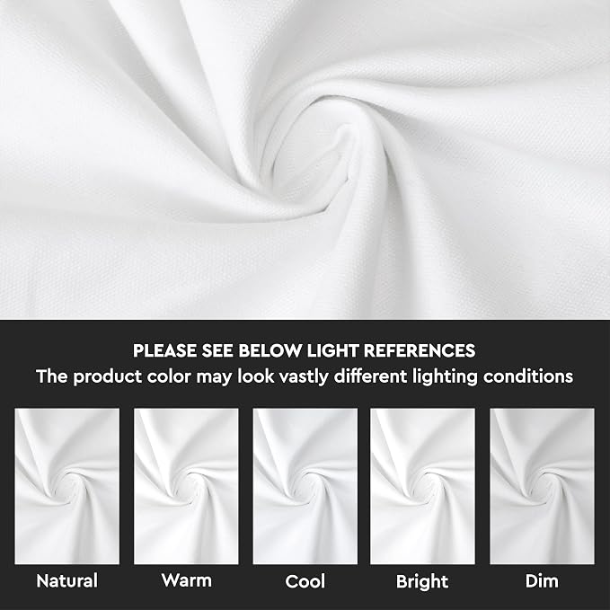 Encasa XO Throw Pillow Covers 18x18 in Set of 10 White | No Inserts | Cotton Pillow Covers for Living Room, Bed, Sofa, Couch | Decorative Cushion Covers with Improved Zipper