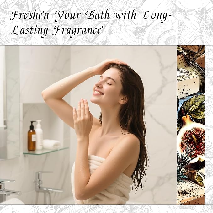 HIQILI Fig Fragrance Oil, DIY Perfume, Add to Bath & Body Products - 30ML | Suitable for Hotel Scent Diffuser, Candle & Soap Making Kit, Add to Skin Care Product, Graduated Dropper Included