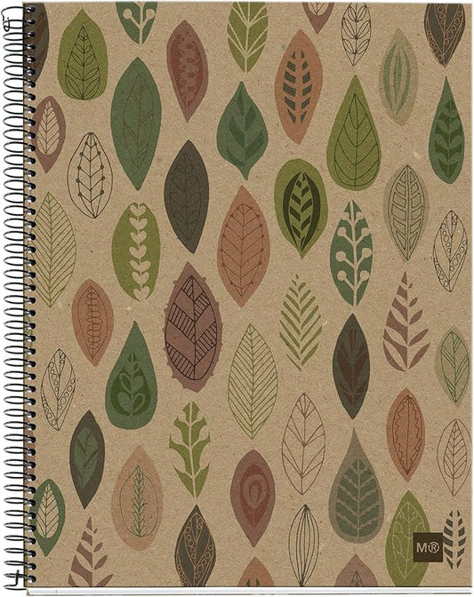 Miquelrius 2870 – Notebook 4 Recycled Cardboard ecojohas M (DIN A4, 210 x 297 mm, 120 Sheets, 80 g/m², Grid)