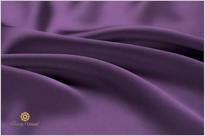 19 Momme Premium Mulberry Silk Pillowcase for Hair and Skin | Handcrafted Hypoallergenic & Anti-Acne 100% Silk Pillow Cases with Zipper | Queen - 20" x 30", Purple Passion
