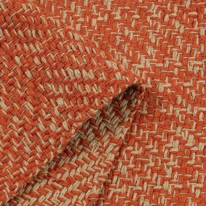 LEEVAN Washable Kitchen Rugs 3x5, Terra Bedroom Rug, Cotton Woven Entryway Rug, Modern Braided Door Mat, Farmhouse Living Room Rugs, Reversible Carpet for Laundry Room Front Porch Outdoor Doormat