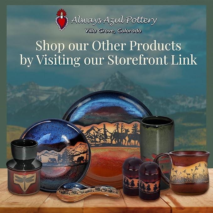 ALWAYS AZUL POTTERY Wide Bottom Travel Mug in Indian Summer Glaze - Handmade Ceramic Mug, Microwave Safe, Polished Pottery for Coffee, Tea & Hot Drinks, Unique, Stylish, Durable Ceramic Coffee Cup