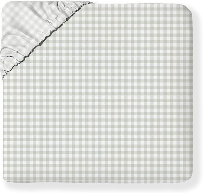 MakeMake Organics Organic Queen Fitted Sheet Set GOTS Certified Organic Cotton Fitted Sheet with Pillowcase Ultra Soft Non Toxic Breathable Hypoallergenic Colorful Neutral (Queen, Weaves)