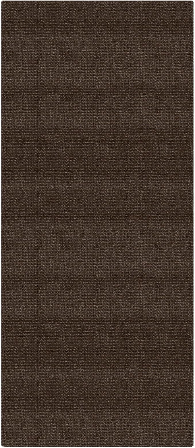 EARTHALL Washable Runner Rug 3x7 Ft Non Slip Runners for Hallways Wide Cotton Rubber Backed Kitchen Runner Braided Indoor Floor Carpet Runners for Entryway, Hallway, Kitchen, Bedroom, Brown/Coffee