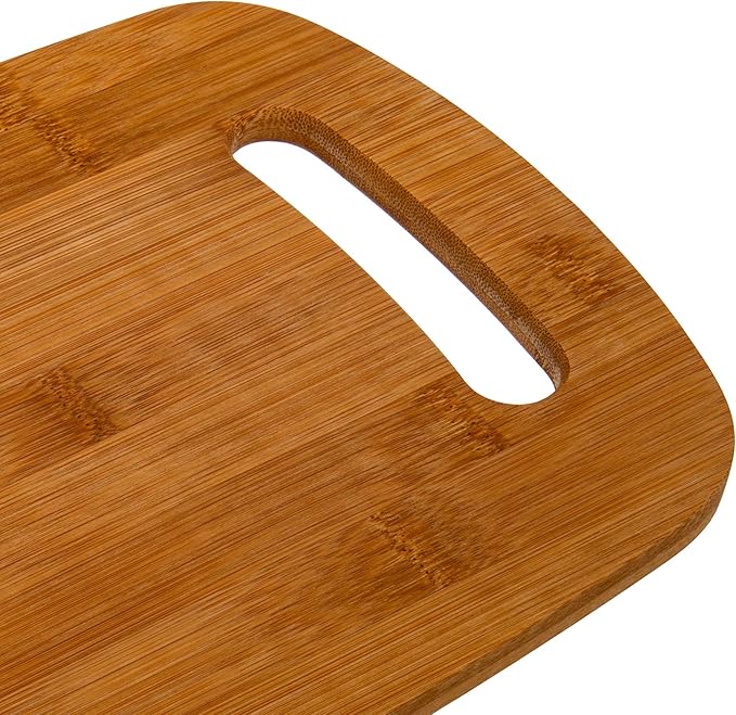 Luciano Housewares, Beige Classic Bamboo Cutting Board, 12.6 x 7.87 inches, 12.75 x 7.87