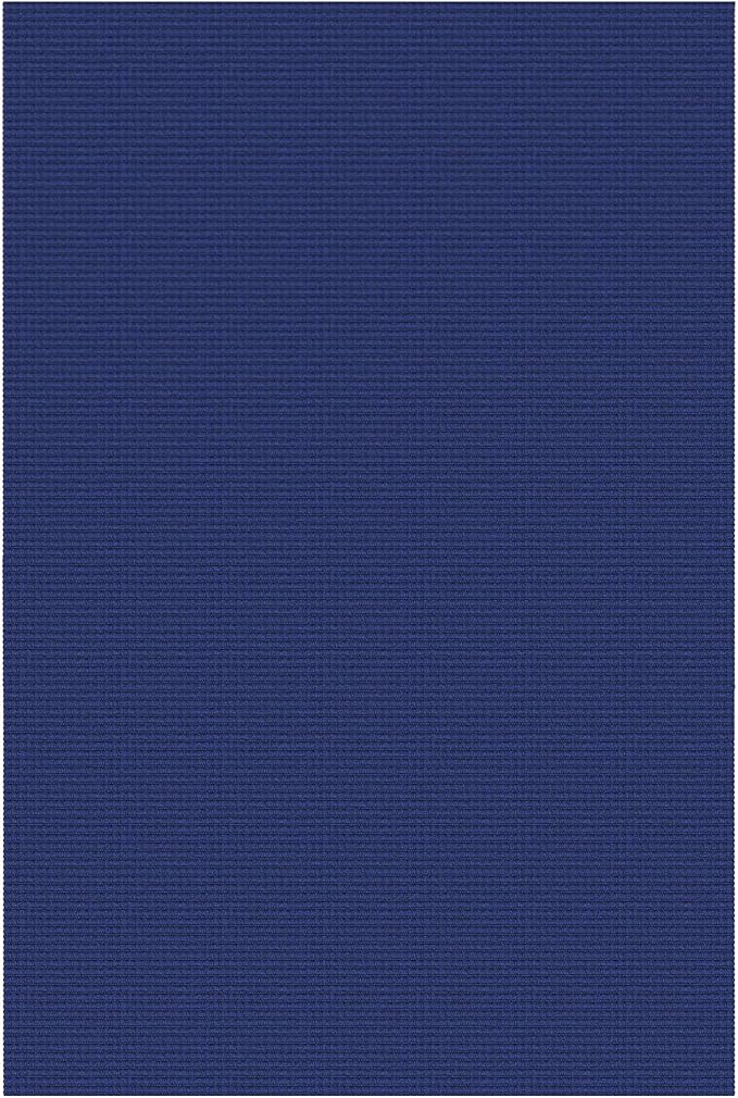 EARTHALL Woven Area Rugs 6x9 Ft Washable Living Room Rugs Non Slip Rubber Backed Dining Room Rug Braided Bedroom Rugs Indoor Floor Carpet for Living Room, Bedroom, Dining Room, Royal Blue/Navy