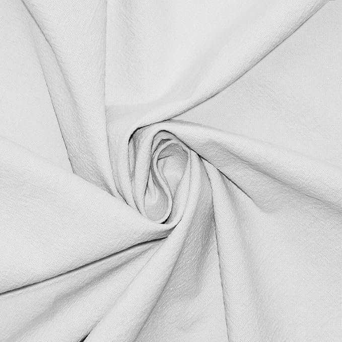 Archaeo Washed Cotton Twist Tab Curtain, 52" x 84", White