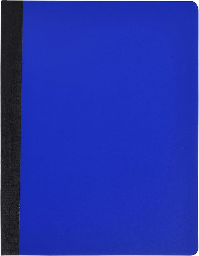 Mintra Office Poly Composition Book (3 Pack, Black Blue Red)